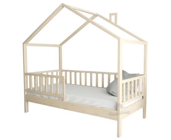 Кровать из массива сосны Домик Детства №67, КОД:DD367, images №1, magsale.ru