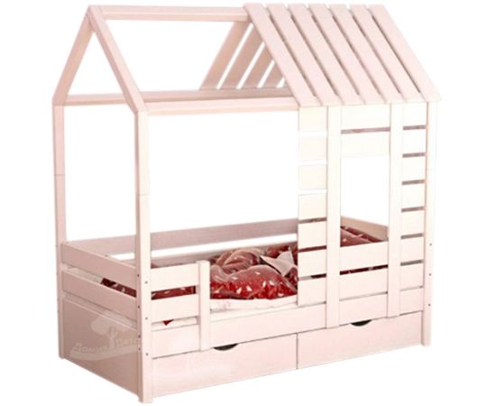 Кровать из массива сосны Домик Детства №7, КОД:DD307, images №1, magsale.ru