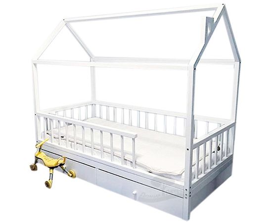 Кровать из массива сосны Домик Детства №94, КОД:DD394, images №1, magsale.ru