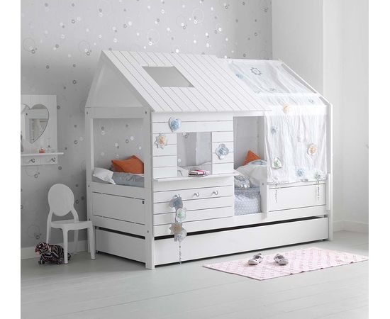 Раздвижная кровать домик из массива сосны №73 Утро-2, КОД:DD373, images №3, magsale.ru