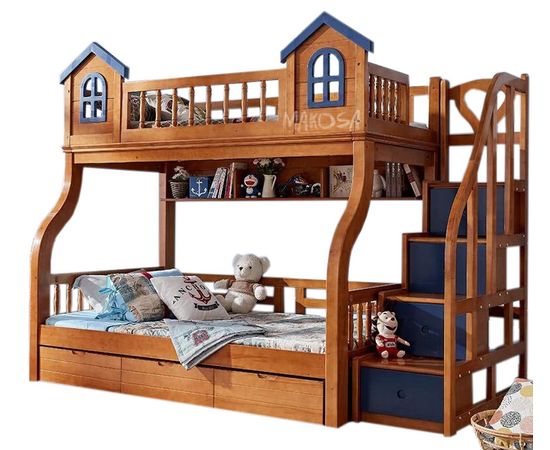 Двухъярусная кровать из сосны Авентура, КОД:MSK017, images №1, magsale.ru