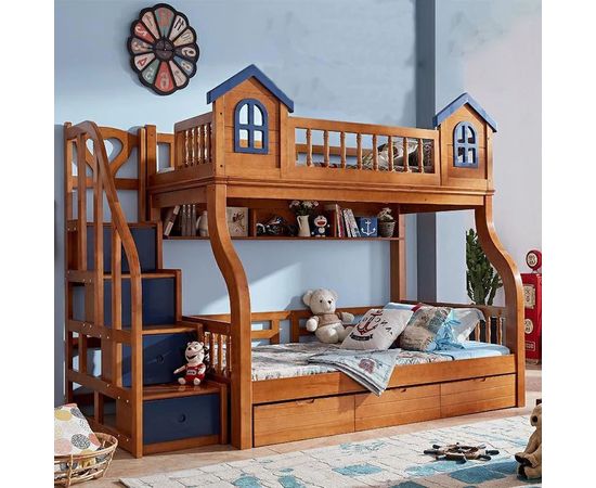 Двухъярусная кровать из сосны Авентура, КОД:MSK017, images №2, magsale.ru