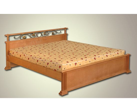 Кровать из массива сосны Ева с ковкой, КОД:VMK713, images №2, magsale.ru