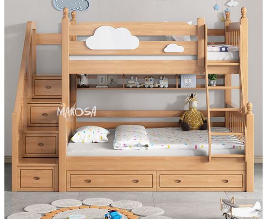 Двухъярусная кровать из сосны Джакарта, КОД:MSK021, images №2, magsale.ru