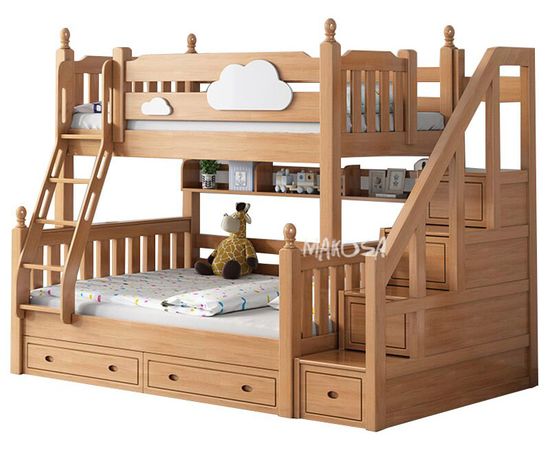 Двухъярусная кровать из сосны Джакарта, КОД:MSK021, images №1, magsale.ru