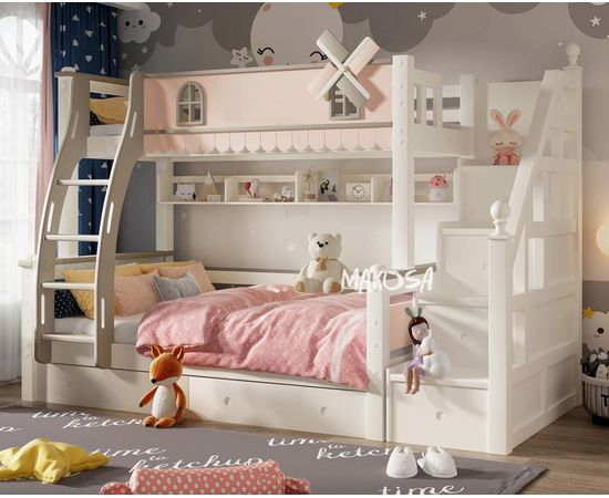 Двухъярусная кровать из сосны Калабрия, КОД:MSK022, images №2, magsale.ru