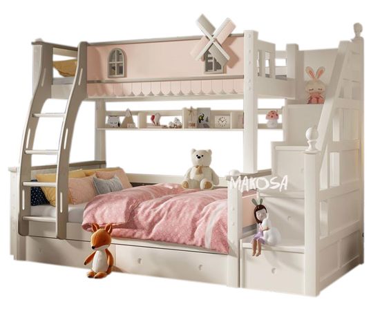 Двухъярусная кровать из сосны Калабрия, КОД:MSK022, images №1, magsale.ru