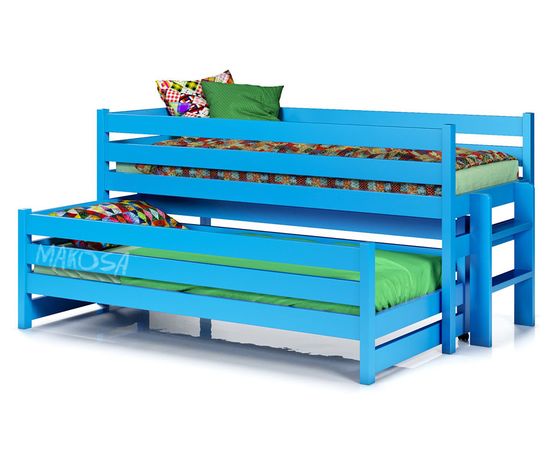 Двухъярусная раздвижная кровать из массива Мелоди, КОД:MSК035, images №1, magsale.ru