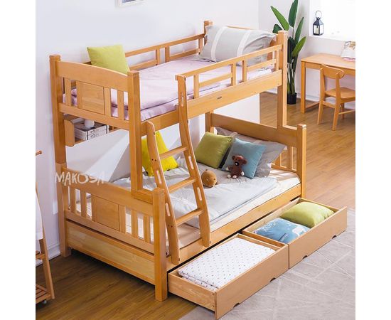 Двухъярусная кровать из сосны Наварра, КОД:MSK027, images №2, magsale.ru