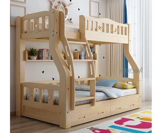 Двухъярусная кровать из сосны Роджер-1, КОД:MSK030, images №2, magsale.ru