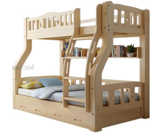 Двухъярусная кровать из сосны Роджер-1, КОД:MSK030, images №1, magsale.ru