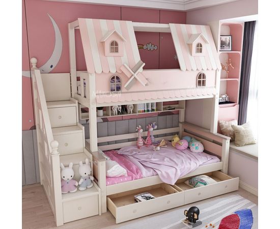 Двухъярусная кровать из сосны Сеньорита, КОД:MSK031, images №2, magsale.ru