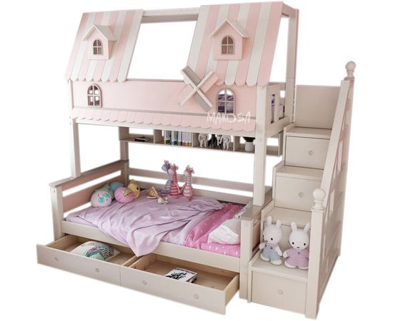 Двухъярусная кровать из сосны Сеньорита, КОД:MSK031, images №1, magsale.ru