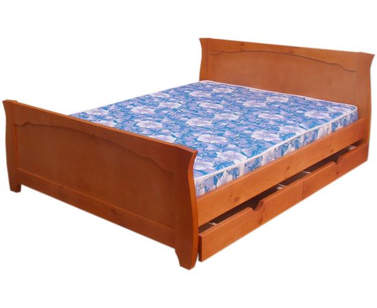 Кровать из массива сосны с ящиками Тамара, КОД:VMK764, images №1, magsale.ru