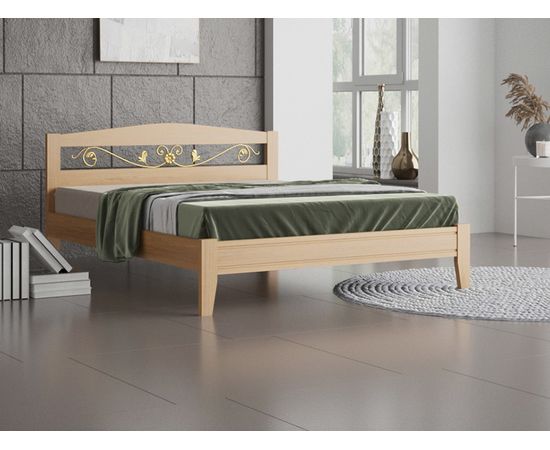 Кровать из массива сосны Жоржетта с ковкой, КОД:VMK716, images №2, magsale.ru