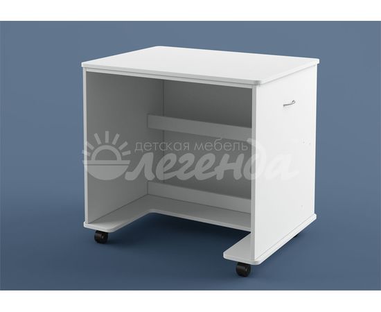 Письменный стол Легенда Л-02 белый, КОД:LG9019, images №2, magsale.ru