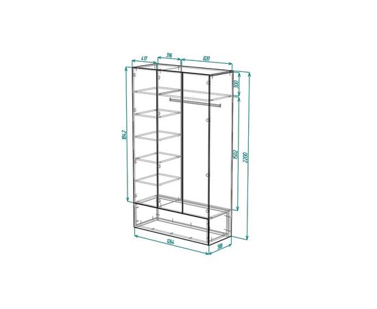Шкаф трехстворчатый Астема, КОД:ЯА0103, images №6, magsale.ru Шкаф трехстворчатый Астема, КОД:ЯА0103, images №6, magsale.ru