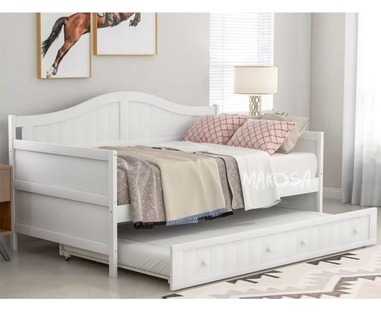 Тахта с выдвижной кроватью из массива сосны Даная-3, КОД:MSP019, images №1, magsale.ru