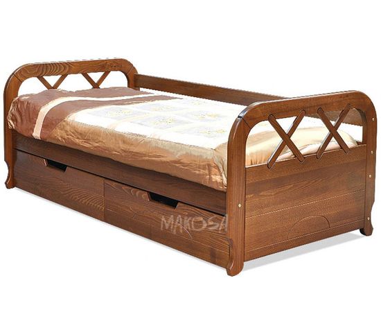 Детская тахта с ящиками из массива сосны Эстелла, КОД:MSP032, images №2, magsale.ru