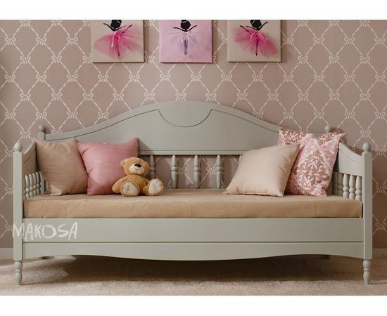 Детская кровать-диван из массива сосны Фрея Люкс, КОД:MSP036, images №2, magsale.ru