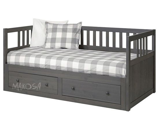 Кровать-тахта из массива сосны с ящиками Икея, КОД:MSP046, images №1, magsale.ru