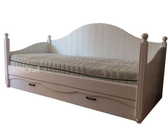 Детская кровать-тахта из массива сосны с ящиками Келли, КОД:MSP049, images №1, magsale.ru