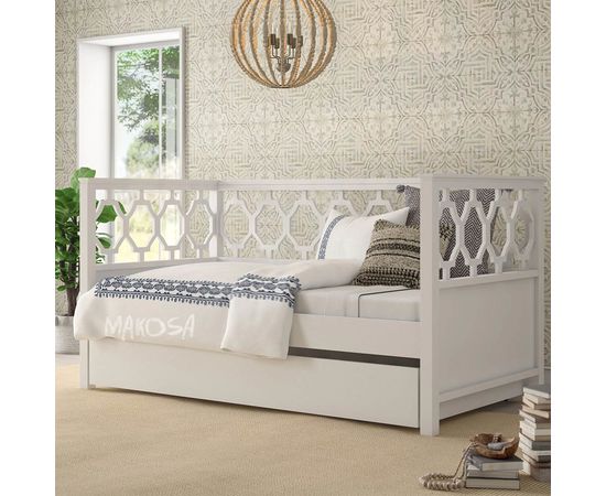 Детская кровать-тахта раздвижная из массива сосны Октавия, КОД:MSP057, images №2, magsale.ru