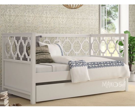 Детская кровать-тахта раздвижная из массива сосны Октавия, КОД:MSP057, images №1, magsale.ru