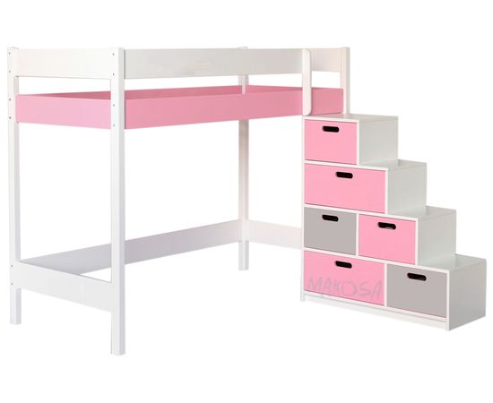 Кровать-чердак из массива сосны Бенгалия, КОД:MSP100, images №1, magsale.ru