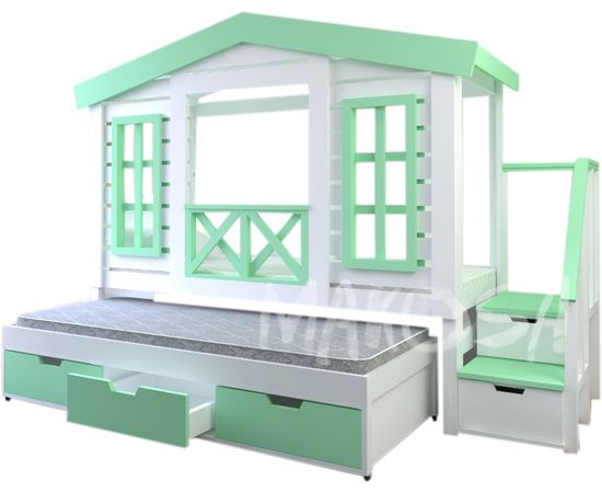 Лестница-комод из массива сосны Сочи, КОД:MSP102, images №4, magsale.ru