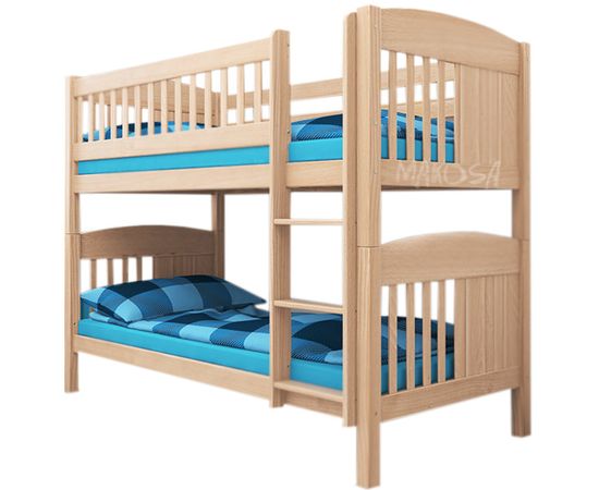 Двухъярусная кровать из массива сосны Лисса, КОД:MSP123, images №1, magsale.ru