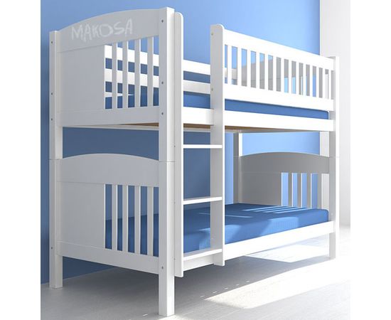 Двухъярусная кровать из массива сосны Лисса, КОД:MSP123, images №2, magsale.ru