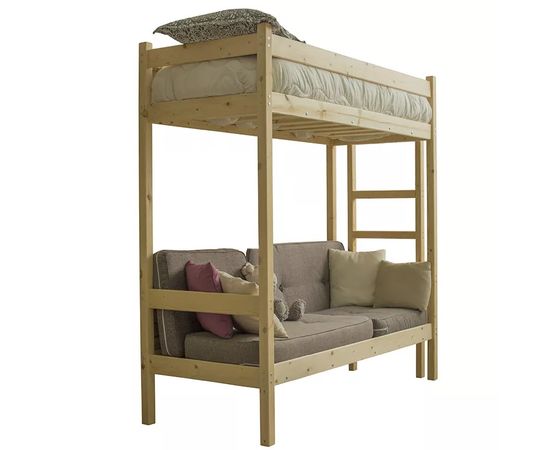 Детская кровать-чердак с диваном Лондон, КОД:GM3475, images №1, magsale.ru