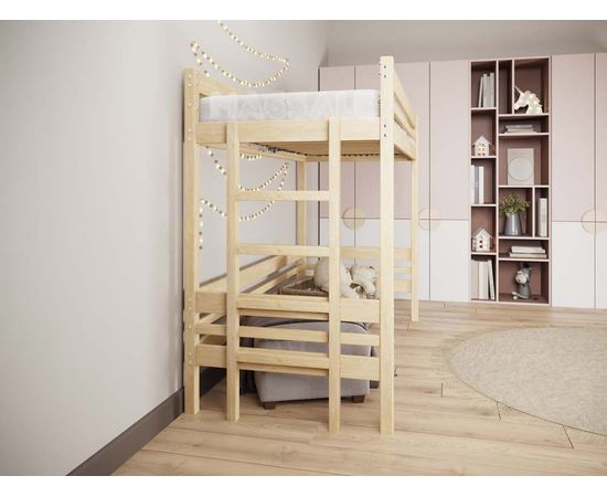 Детская кровать-чердак из массива сосны М-1, КОД:GM3700, images №4, magsale.ru Детская кровать-чердак из массива сосны М-1, КОД:GM3700, images №4, magsale.ru