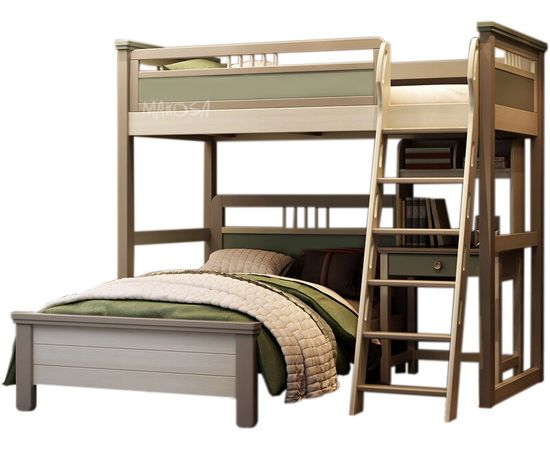 Кровать-чердак из массива сосны Паллада, КОД:MSP105, images №3, magsale.ru