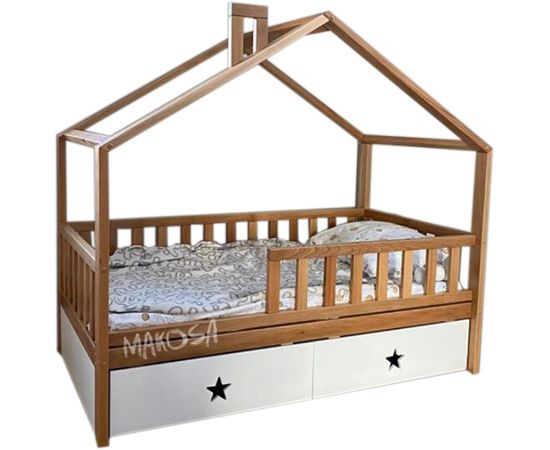 Детская кровать-домик из массива сосны Шелби, КОД:MSP119, images №1, magsale.ru