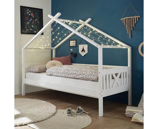 Детская кровать-домик из массива сосны Шелли, КОД:MSP096, images №2, magsale.ru