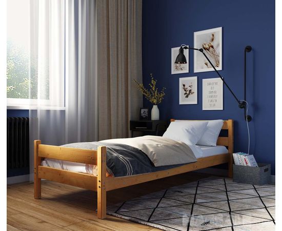 Односпальная кровать из массива сосны Светлячок, КОД:GM3703, images №1, magsale.ru