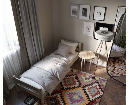 Односпальная кровать из массива сосны Светлячок, КОД:GM3703, images №7, magsale.ru