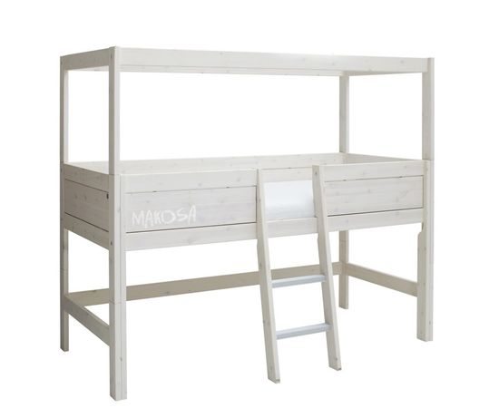 Кровать-чердак из массива сосны Торонто с балдахином, КОД:MSP120, images №3, magsale.ru