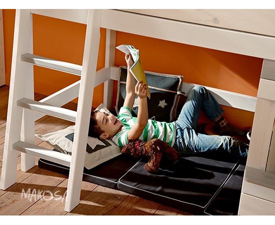 Кровать-чердак из массива сосны Уно, КОД:MSP122, images №2, magsale.ru