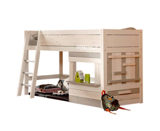 Кровать-чердак из массива сосны Уно, КОД:MSP122, images №1, magsale.ru