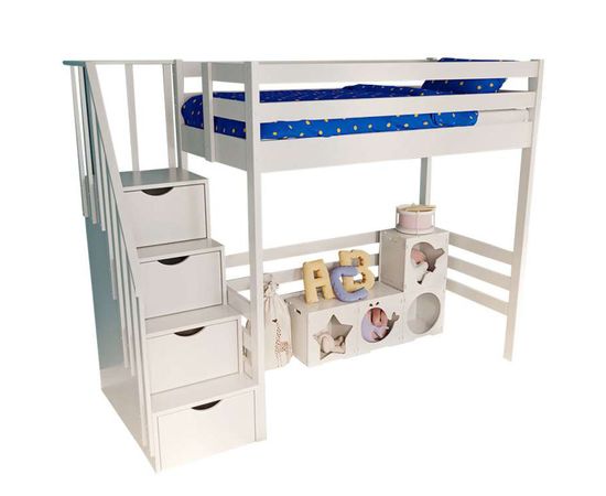 Кровать чердак из массива Ганс Классика, КОД:MS515, images №1, magsale.ru