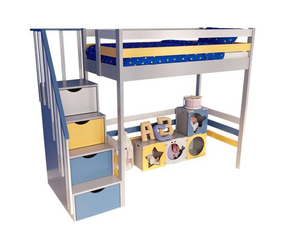 Кровать чердак из массива Ганс Классика, КОД:MS515, images №4, magsale.ru