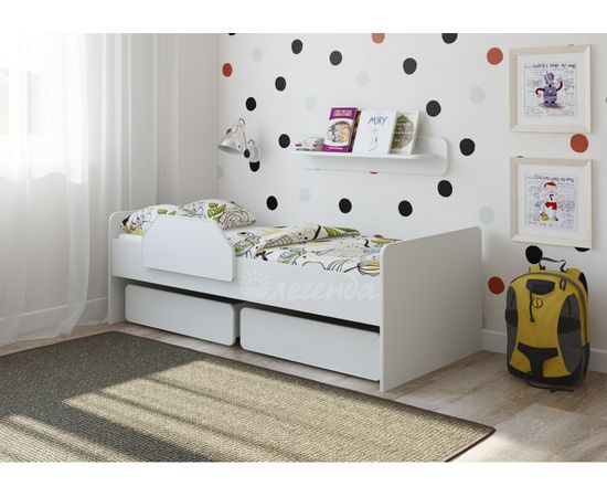 Детская кровать Легенда-27.1 белая, КОД:LG068, images №1, magsale.ru Детская кровать Легенда-27.1 белая, КОД:LG068, images №1, magsale.ru