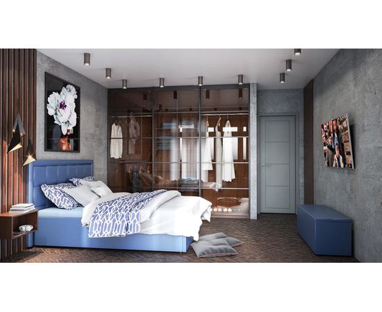 Мягкая кровать Квадро, КОД:KS010, images №7, magsale.ru