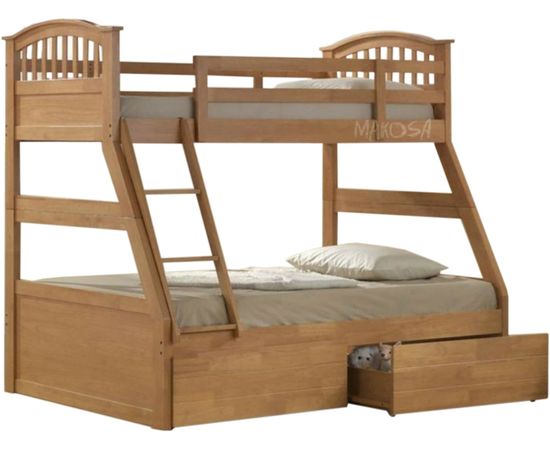 Двухъярусная кровать из массива дерева Полли, КОД:MS608, images №1, magsale.ru