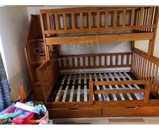 Двухъярусная кровать Артек Плюс 90/140х200 итальянский орех, КОД:, images №3, magsale.ru Двухъярусная кровать Артек Плюс 90/140х200 итальянский орех, КОД:, images №3, magsale.ru