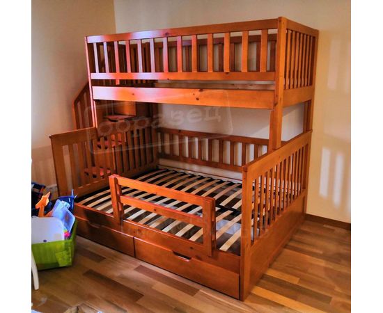 Двухъярусная кровать Артек Плюс 90/140х200 итальянский орех, КОД:, images №1, magsale.ru Двухъярусная кровать Артек Плюс 90/140х200 итальянский орех, КОД:, images №1, magsale.ru