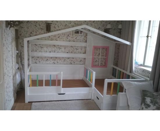 Угловая кровать-домик Бетти 70х160 4 цвета, КОД:, images №1, magsale.ru